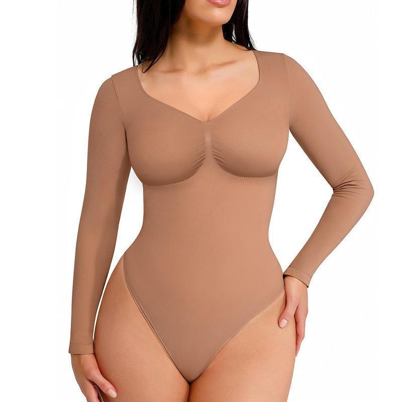 Long Sleeve Ruched Bodysuit