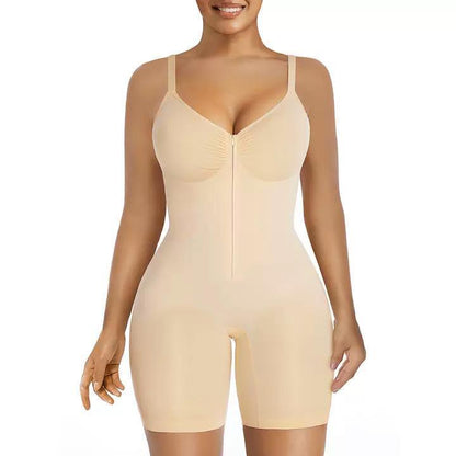 Womens High Elastic Waist Slimming Bodysuit