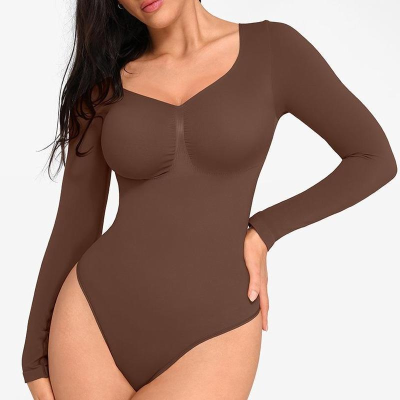 Long Sleeve Ruched Bodysuit