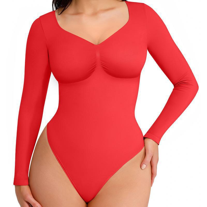 Long Sleeve Ruched Bodysuit